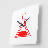 Horloge Carrée love potion (Angle)