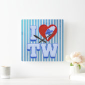 Horloge Carrée Love Taiwan slippers (Maison)