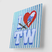 Horloge Carrée Love Taiwan slippers (Angle)