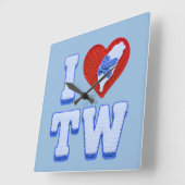 Horloge Carrée Love Taiwan slippers (Angle)