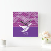 HORLOGE CARRÉE LOVE WHITE BIRD BY MASANSER (Maison)