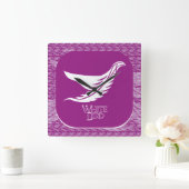 HORLOGE CARRÉE LOVE WHITE BIRD BY MASANSER (Maison)