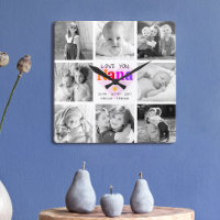 Love You Nana Colorful Bold Modern 8 Photo Collage