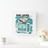 Horloge Carrée lovely brainloading design (Maison)