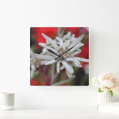 Horloge Carrée Lovely Edelweiss Leontopodium nivale (Maison)