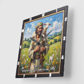 Horloge Carrée Love's Embrace: Parable Perfected (Angle)