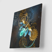 Horloge Carrée Luciole de vapeur (Angle)