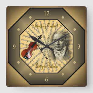 Horloge Carrée Ludwig van Beethoven