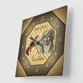 Horloge Carrée Ludwig van Beethoven (Angle)
