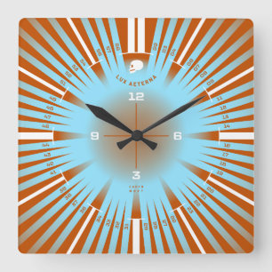 Horloge Carrée Lumière éternelle