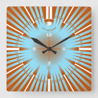 Horloge Carrée Lumière éternelle