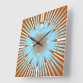 Horloge Carrée Lumière éternelle (Angle)