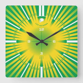 Horloge Carrée Lumière éternelle
