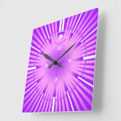 Horloge Carrée Lumière éternelle (Angle)