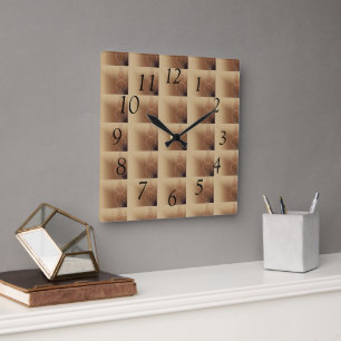 Horloge Carrée Lumières vintages