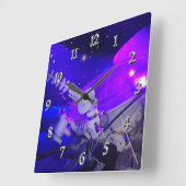 Horloge Carrée Lunokhod (Angle)