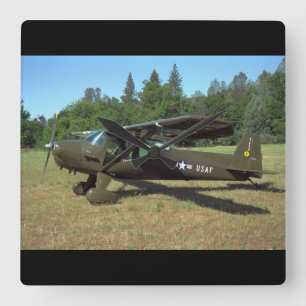 Horloge Carrée Luscombe, T-8F, aviation 1948_Classic