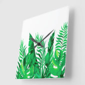 Horloge Carrée Lush Green (Angle)