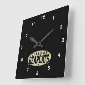 Horloge Carrée Lycée Cullman; Bearcats (Angle)