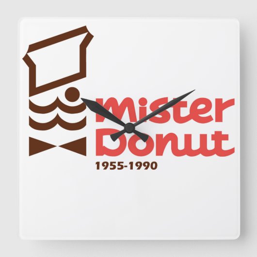 Horloge Carrée M. Donut, M. Donut (Recto)