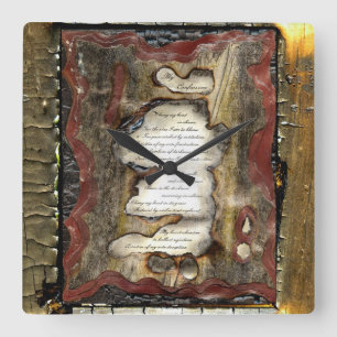 Horloge Carrée Ma confession