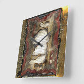 Horloge Carrée Ma confession (Angle)