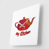 Horloge Carrée Ma cuisine (Angle)