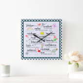 Horloge Carrée Ma Prière Pour Vous (Maison)