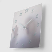 Horloge Carrée Macabre (Angle)