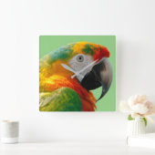 Horloge Carrée Macaw (Maison)