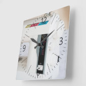 Horloge Carrée Machine à coudre moderne (Angle)