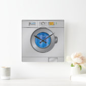 Horloge Carrée Machine à laver (Maison)
