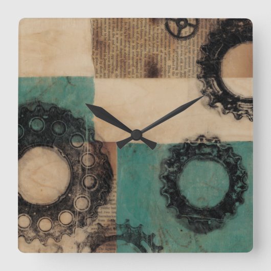 Horloge Carrée Machines II (Recto)