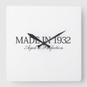 Horloge Carrée Made en 1932 (Recto)