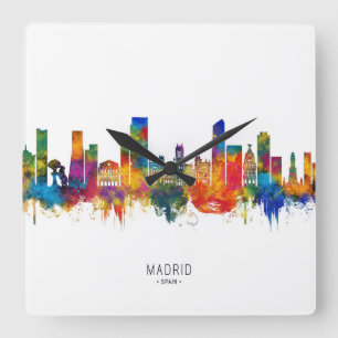 Horloge Carrée Madrid Espagne
