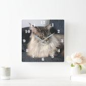 Horloge Carrée Maine Coon (Maison)