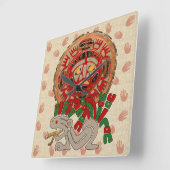 Horloge Carrée Mains Dans Le Soleil (Angle)