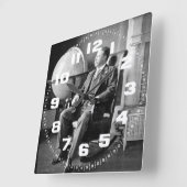 Horloge Carrée Maison Blanche Vintage du président Teddy Roosevel (Angle)