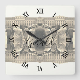Horloge Carrée Maisons vintage Autriche Vienne Schonbrunn