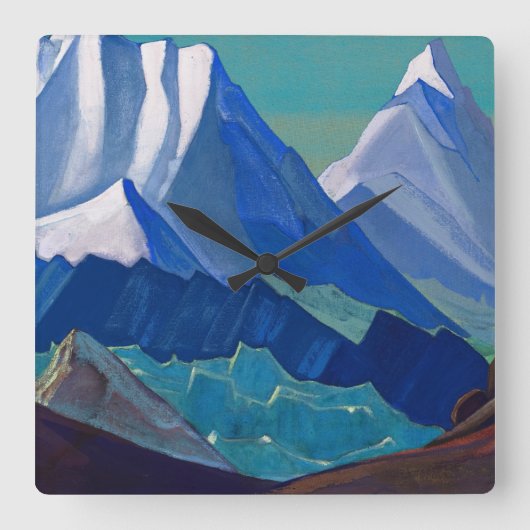 Horloge Carrée Maitreya, 1932 par Nicholas Roerich (Recto)