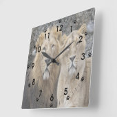 Horloge Carrée Majestic (Angle)