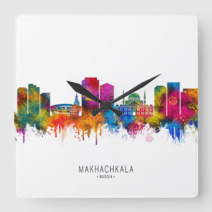 Horloge Carrée Makhachkala Russie Toit