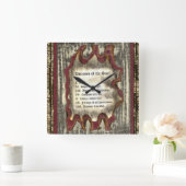 Horloge Carrée Maladies de l'âme (Maison)