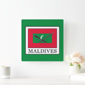 Horloge Carrée Maldives (Maison)