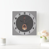 Horloge Carrée Mandoline (Maison)