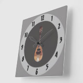 Horloge Carrée Mandoline (Angle)