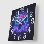 Horloge Carrée Manette de jeu  (Angle)