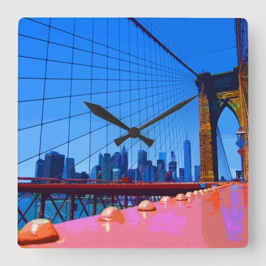 Horloge Carrée Manhattan 3000 (Recto)