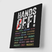 Horloge Carrée Manifestation (Angle)