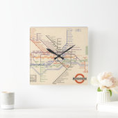 Horloge Carrée Map of London's Underground Railways (Maison)